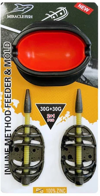Miracle Fish Šėryklų komplektas MiracleFish Method Feeder 30+30g