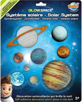 Lipdukai Buki France Solar System 3DF10, įvairių spalvų