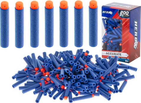 KIK Suderinamos rodyklės su „Nerf Launcher 7.2cm Box 200pc“.