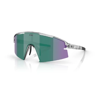 BLIZ P006 Small akiniai | Crystal Black - Green Multicolour
