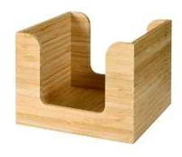 Servietdispenser Duni 13x13 cm Bambus,4 stk/krt