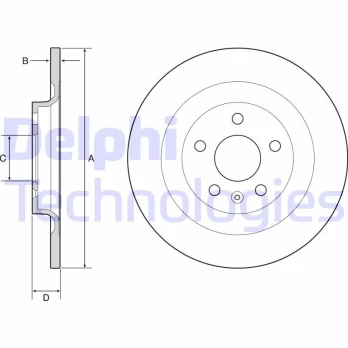 DELPHI BG4966C Brake Disc