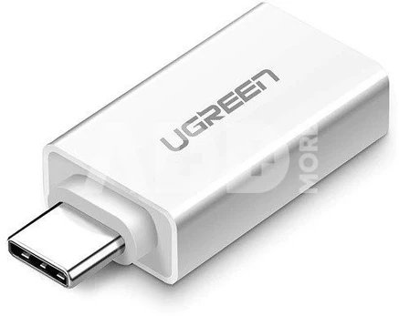 Adapteris Ugreen USB-C - USB USB-C male, USB female, sidabro