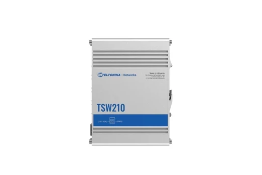 TSW210 Switch 2xSFP 8xPoE+ 8xGbE DIN RAIL Back Panel
