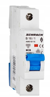 Schrack 6ka B 16a 1p automatinis jungiklis Am618116
