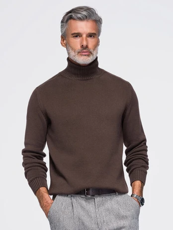 Megztinis vyrams Ombre OM-SWTN-0192, rudas