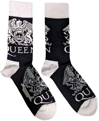 Rock Queen Baltas Crests Kojinės