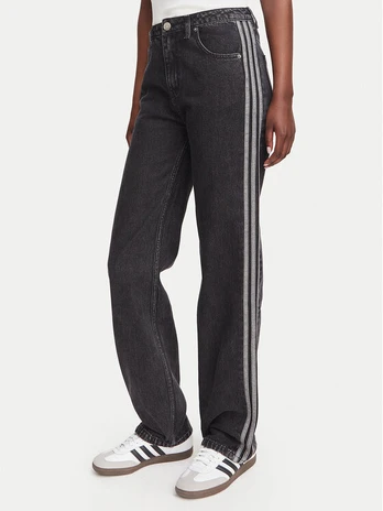 adidas Džinsai Firebird KQ6488 Juoda Regular Fit