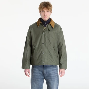 Barbour Transport Wax Jacket Light Moss - Dydis 44 (MWX1678GN32 Striukės)