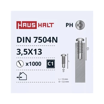 Savisriegis Haushalt, 3.5 mm x 13 mm, 1000 vnt.