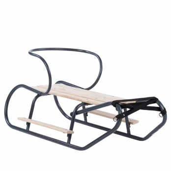 Sled metal with footrest - GRAPHITE