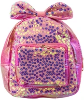 Lean Children's Backpack With Sequins, Flowers, Bow, Rožinė, 22cm, 2.8L kaina