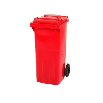Šiukšlių konteineris 120 l, raudonas