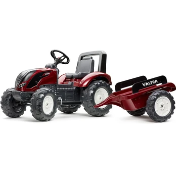FALK Raudon Valtra S4 traktorius su pedalais ir priekaba 3 metams