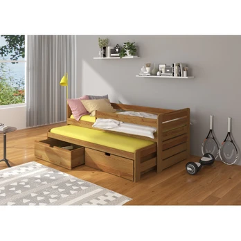Dvigulė lova su turėklais TOMI 180x80