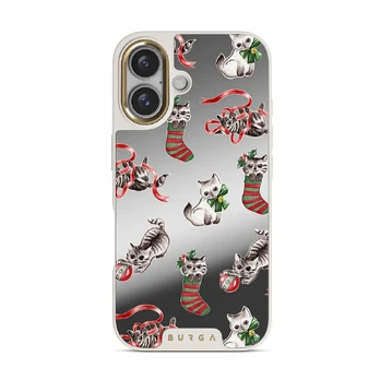 Merry Kitty - iPhone 16 Case, Elite Mirror Light (MagSafe) / Gold