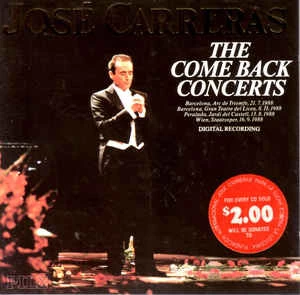 CD José Carreras - The Come Back Concerts