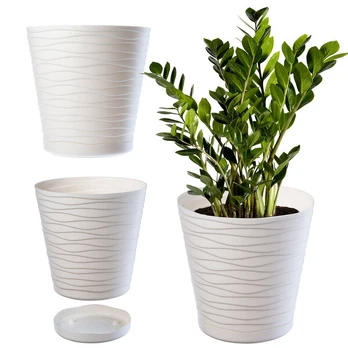 Vazonas su stovu 13 cm, plastikinis