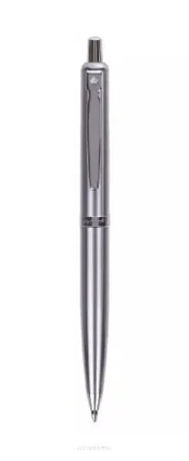 Automatinis rašiklis Zenith sidabrinis, mėlynas rašalas, 0.8mm