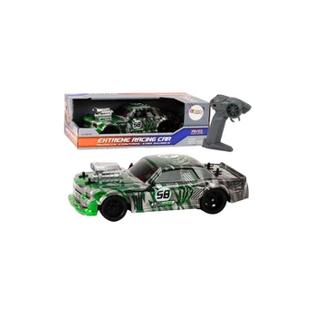 Lean Toys RC Remote Control Car 1:16 Drift Rubber Wheels Žalias