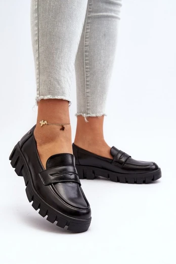 Moteriški mokasinai Eco Leather Black Seravisa