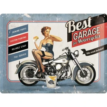 Skardinė iškaba „Best Garage - Blue“, Nostalgic-Art