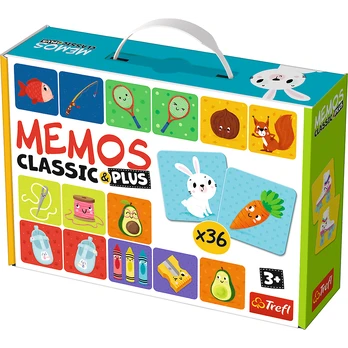 Stalo žaidimas Trefl Memo Classic Plus Logic 02272T