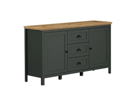 Komoda Trendteam Stanton, 146x45x86 cm, žalia/ruda