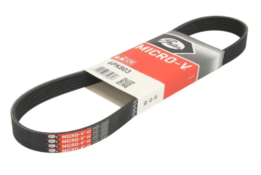 V formos rumbuoti diržai GATES 6PK803