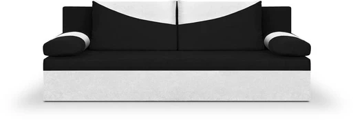 Trivietė sofa Bellezza Polo, juoda/balta