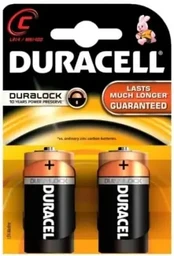 Baterijos DURACELL C, LR14, 2vnt