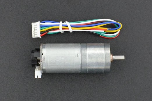Variklis su Pavara 6V 100RPM + Enkoderis