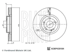 Stabdžių diskas BLUE PRINT ADBP430184