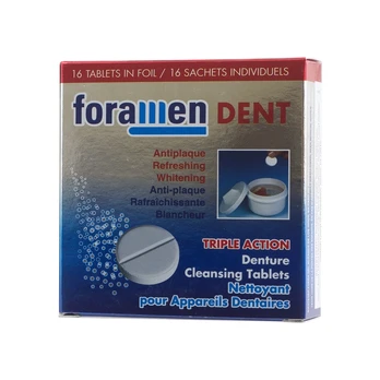 FORAMEN DENT dantų protezų valymo tabletės (16 vnt.)