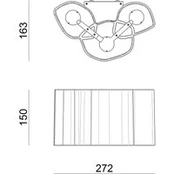 Medus LED sieninis šviestuvas 27,2 cm