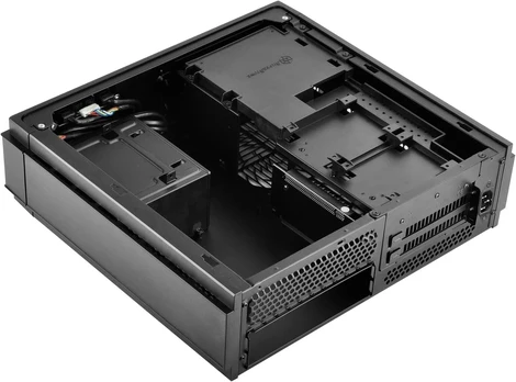 Silverstone Sst-ml07b - Milo Slim Htpc Mini-itx kompiuterio korpusas, juodas