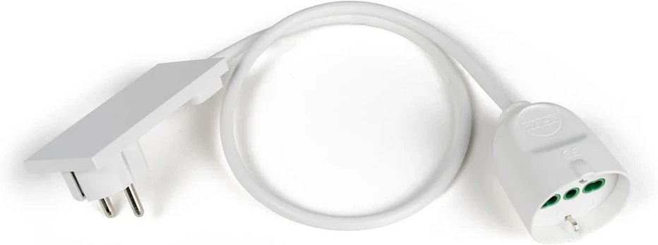 Fanton 92032 Prailginimo laidas, 1m, baltas, su Schuko kištuku