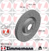 Stabdžių diskas ZIMMERMANN 100.3326.52 kaina