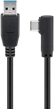 MicroConnect USB-C to USB3.0 A Cable, 0.5m Juodas, for synching and