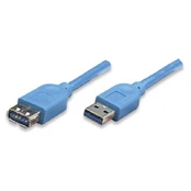 Techly USB3.0 Verlängerungskabel Stecker/Buchse TypA 0,5m bl kaina