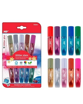 Skysti blizgantys klijai 10 spalvų / 6 gr.
