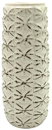 Balta keraminė vaza, 26 cm