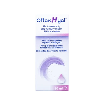 OFTAXHYAL lašai akims, 10 ml