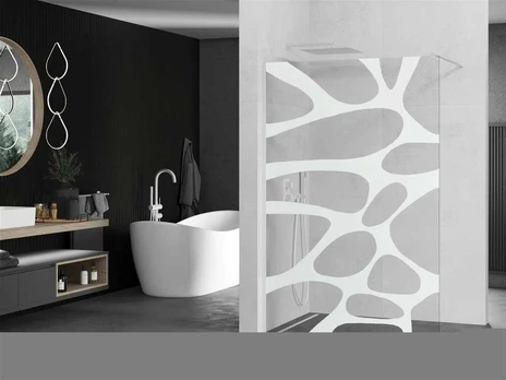 Dušo sienelė Mexen Kioto Walk-In, 90 cm x 200 cm, balta