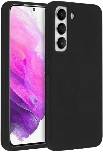 Accezz skysto silikono dėklas, skirtas Samsung Galaxy S22 – juodas