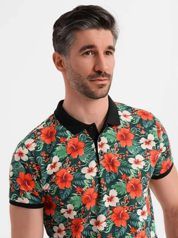 polo shirt for men - juodas
