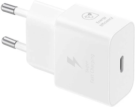 Samsung 25W Power Adapteris Baltas