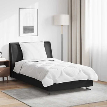 Antklodė su pagalve 2 pcs Balta 140 x 220 cm Mikropluoštas