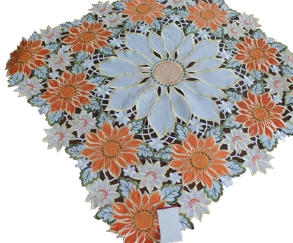 Staltiesė OH-232-B, balta/oranžinė, 85 x 85 cm