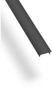Juodas flat cover for GLAX 2m LED profile